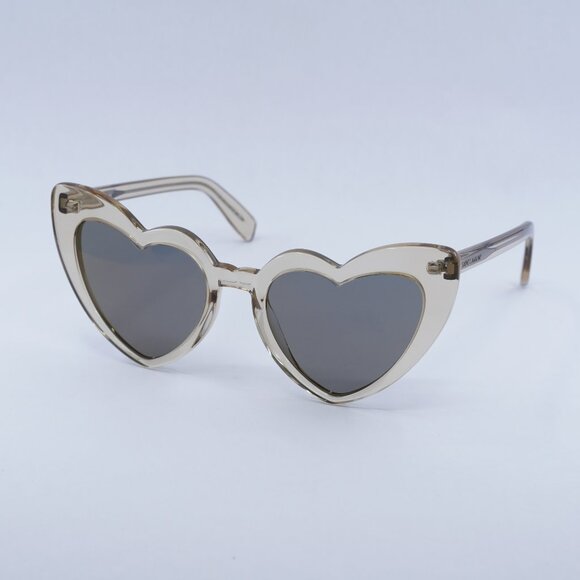 🕶️ New Saint Laurent SL181 LOU LOU 027 Sunglasses - Transparent Nude Frame - Picture 1 of 10